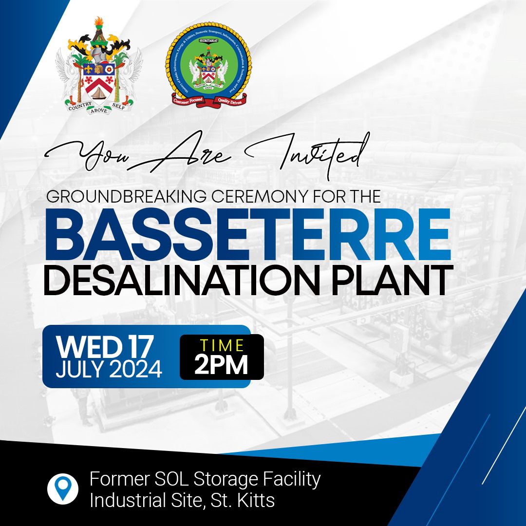 Groundbreaking of the Desalination Plant in Basseterre