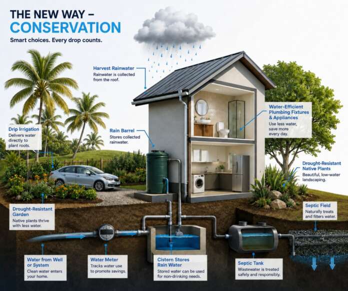 Water Conservation Begins at Home Water Conservation Flyer