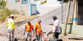 Roads Division Continues Work at Fort Tyson Rise